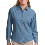 Ladies Long Sleeve Denim Shirt